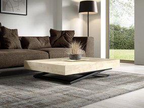 Rozkładany ławostół z regulacją wysokości Sanna U, podstawa czarna