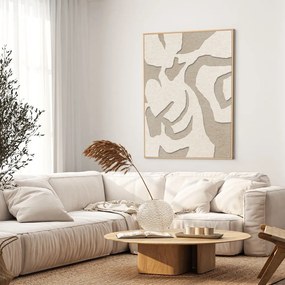 Obraz akustyczny 3D z ramą w zestawie 90x120 cm Soft Embrace 1 – Malerifabrikken