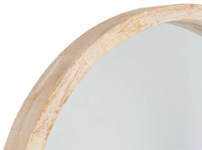 Lustro okrągłe drewniane, Ø 52 cm