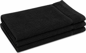 Ręcznik Classic czarny 30x30 cm, 100% bawełna