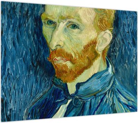 Obraz na szkle - Vincent van Gogh, Self-Portrait, reprodukcje (70x50 cm)