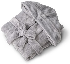 SZLAFROK WARM HUG SZARY M MICRO CHIP