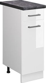 Szafka dolna do kuchni biały wysoki połysk 30x60x81.6 r-line