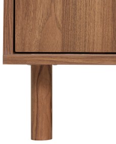 Szafka pod telewizor SLIDY, kolor ciemnego drewna, 120 x 40 x 42 cm