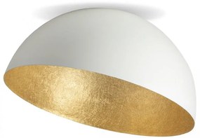 Sufitowy plafon okrągły - Sfera Sigma biało- złota średnica 35, 50, 70, 90 cm