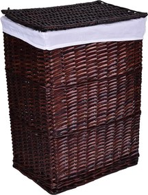 Wiklinowy kosz na pranie wenge 72L T6-G72