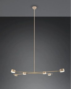 Beżowa metalowa lampa wisząca Coda – Trio Select