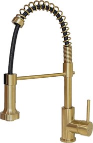 Plimo Bateria zlewozmywak z główką prysznicową szczotkowanej miedzi - Essebagno