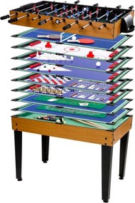 Wielofunkcyjny stół do gry 15 w 1 - buk