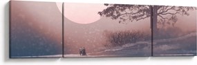 Obraz - Zakochana para (170x50 cm)