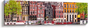 Obraz - Amsterdam, domy tańca (170x50 cm)