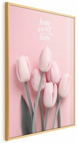 Plakat Sześć tulipanów 21x30 cm z ramą złotą bez marginesu ARTGEIST B