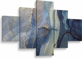 Obraz - Abstrakcja z użyciem tuszu alkoholowego (125x70 cm)