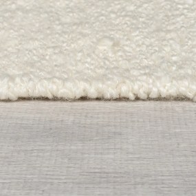 Kremowo-naturalny dywan z mieszanki wełny tkany ręcznie 160x230 cm Eric Checkboard – Flair Rugs