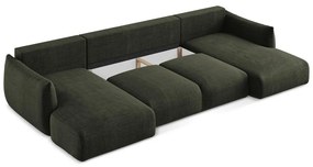 Zielony rozkładany narożnik (w kształcie litery U) Leila – Makamii