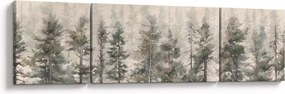 Obraz - Pine forest I., aquarel (170x50 cm)