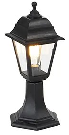 Klasyczny słup ogrodowy czarny 44 cm IP44 - Capital