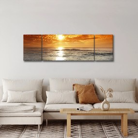 Obraz zachód słońca na Korsyce (170x50 cm)