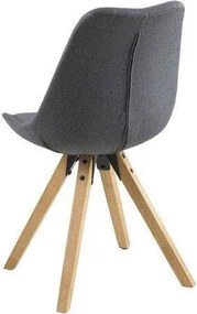 Skandynawskie krzesło na drewnianych nogach Dima dark grey