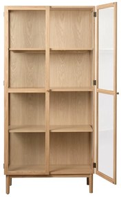 Witryna z litego drewna dębowego 190x90 cm Elba – Unique Furniture