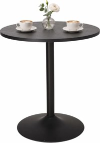 Mały stół do jadalni Hvar okrągły, czarny 60 cm