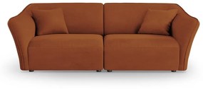 Ceglasta sofa z materiału bouclé 206 cm Tokyo – Cosmopolitan Design