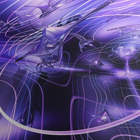 Obraz abstrakcji technicznej (125x70 cm)