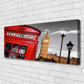 Obraz canvas Kultowa Budka Telefoniczna w Londynie