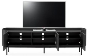 Czarna szafka pod TV 180x55x40 cm Willa – MOME