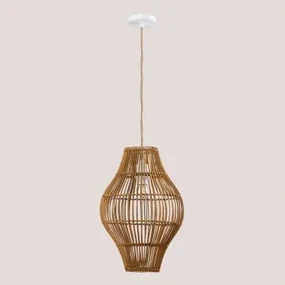 Rattanowa Lampa Sufitowa Maope Miel - Sklum