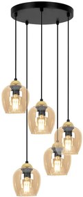 Lampa wisząca z kloszami beżowa G1-R92