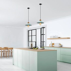Lampa wisząca z metalowym kloszem ø 24 cm Gece – Opviq lights