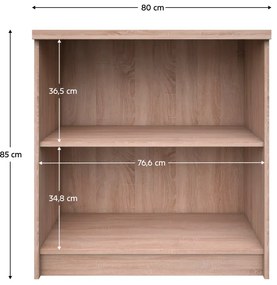 Szafka TOPTY 80 typ 28, dąb sonoma