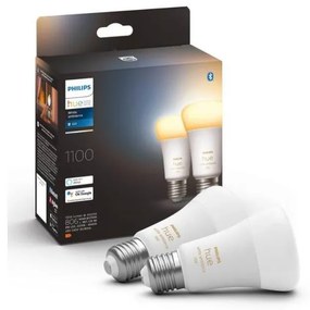 SET 2×LED Ściemniana żarówka Philips Hue WHITE AMBIANCE E27/8W/230V 2200-6500K