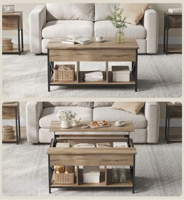 Stolik kawowy TAYLOR SONOMA z wysuwaną płytą 100x60 cm