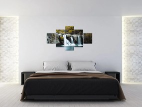 Obraz - Wodospady, Lushan, Chiny (125x70 cm)