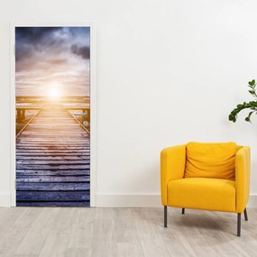 Fototapeta na drzwi - Molo ze słońcem (95x205cm)