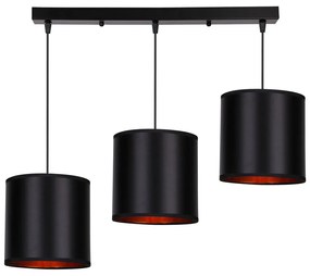 Czarna lampa wisząca 20x72 cm Candida – Candellux Lighting