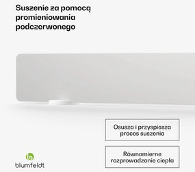Blumfeldt Osuszacz ścian na podczerwień DryWave, 50-100 W, osusza farbę i tynk