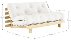 Turkusowa rozkładana sofa 160 cm Roots – Karup Design