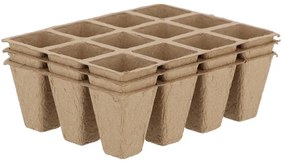 Zestaw 3 wielodoniczek Esschert Design Eco, 16,3x12,3 cm