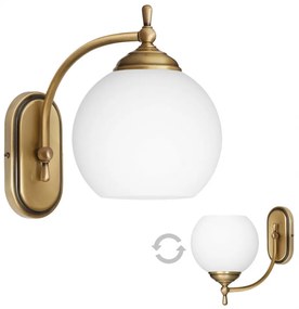 Złoty kinkiet z mosiądzu QC-K1