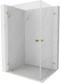 Mexen Lunar-B Duo kabina prysznicowa uchylna 100 x 85 cm, transparent, złota - 832-100L-085P-50-00