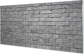 Szkło do Kuchni na Ścianę Czerwona Ściana z Cegieł