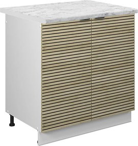 Szafka pod zlew panel dębowy 80x60x82 fame-line