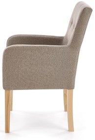FILO fotel popielaty tradycyjny dąb miodowy / tap: Inari 23