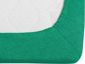 PrzytulneMieszkanie.pl Frotte prześcieradło PREMIUM miętowe 160x200 cm