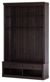 Brązowy zestaw pod TV z litego drewna sosnowego 140x223 cm Anita – Støraa