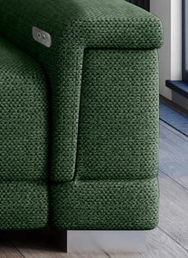 Narożnik CAMPO L z elektryczną regulacją siedziska Lewostronny w tkaninie MEMPHIS 12 WERSAL