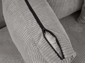 Rozkładana narożna sofa SMART COSARO jasno-szara, dwustronna + 2 poduszki GRATIS